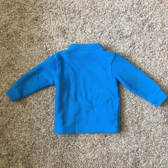 Columbia Fleece Jacket Toddler Size 12-18 Mo. Bright Blue Full Zip - Picture 2 of 8